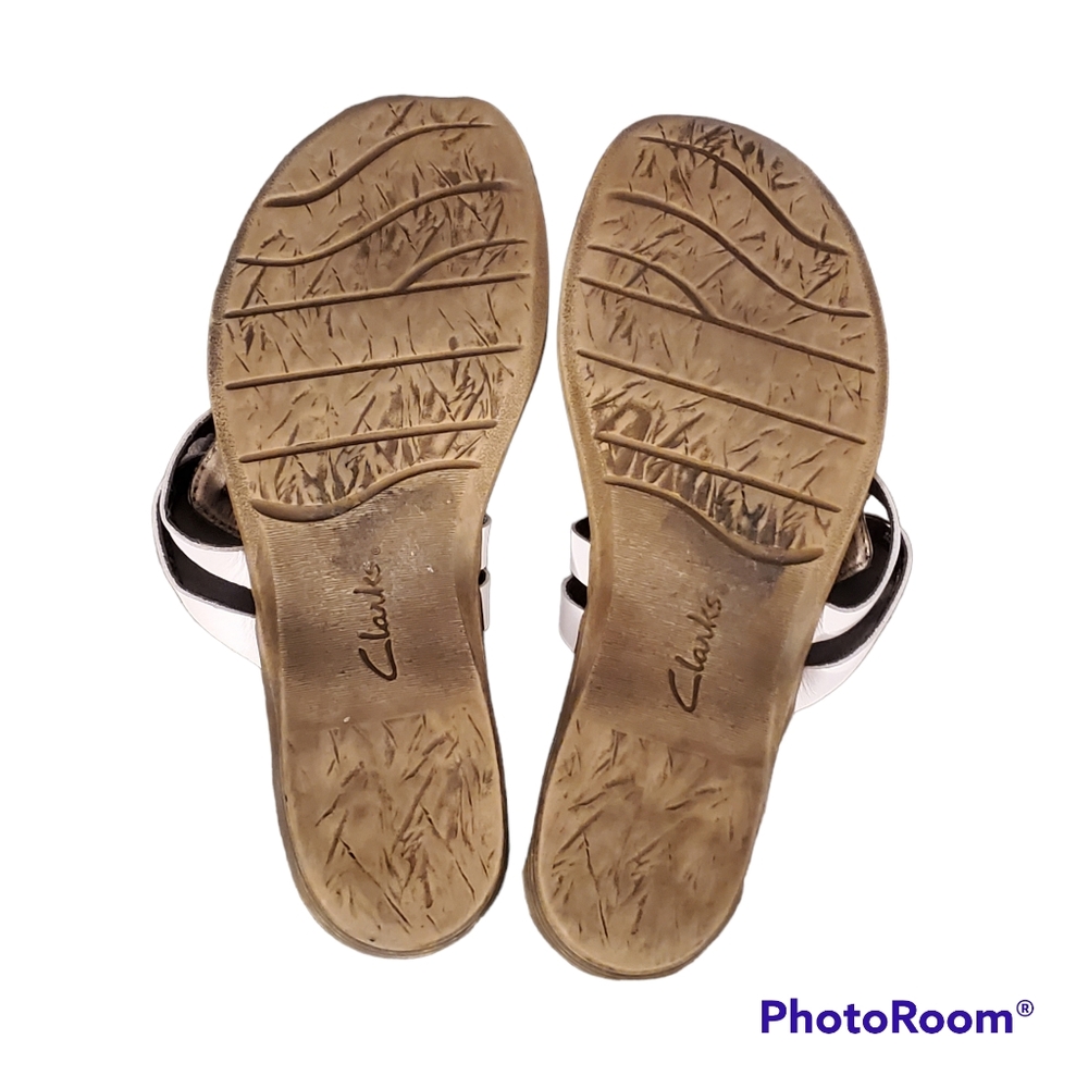 Womens Clarks Size 8 White with Jewels - Picture 5 of 5